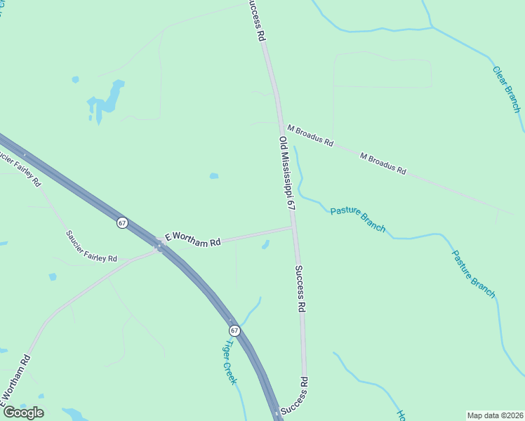 map of restaurants, bars, coffee shops, grocery stores, and more near 12458 East Wortham Road in Saucier