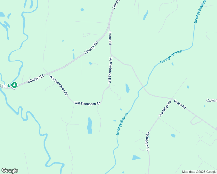 map of restaurants, bars, coffee shops, grocery stores, and more near 126 Will Thompson Road in Picayune