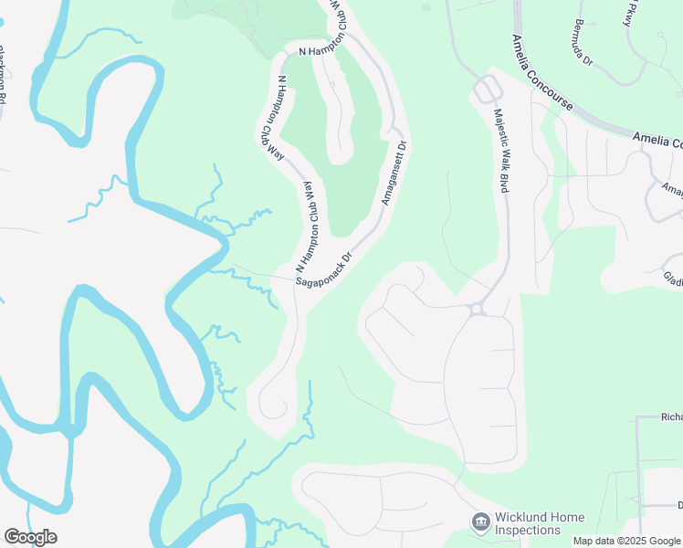 map of restaurants, bars, coffee shops, grocery stores, and more near 85466 Sagaponack Drive in Fernandina Beach