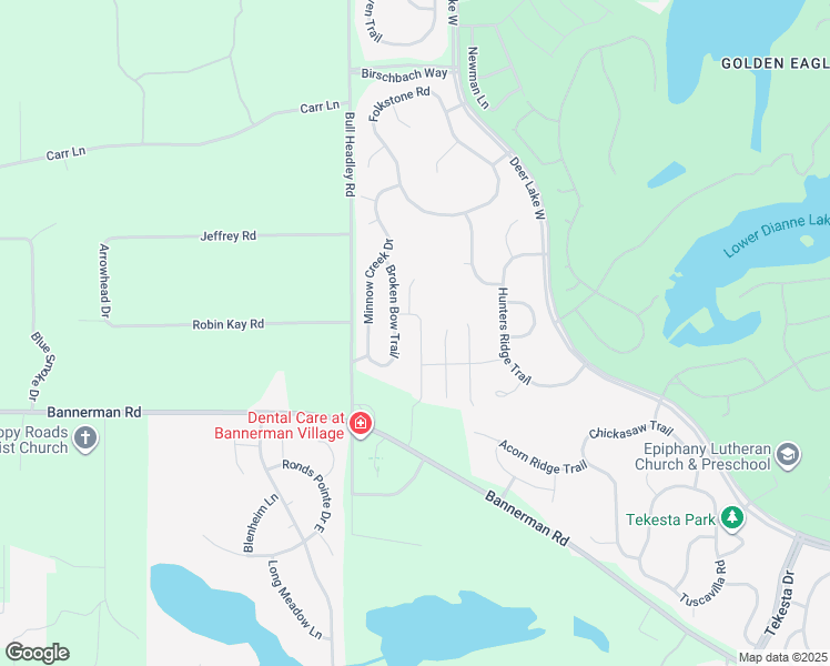 map of restaurants, bars, coffee shops, grocery stores, and more near 1741 Broken Bow Trail in Tallahassee