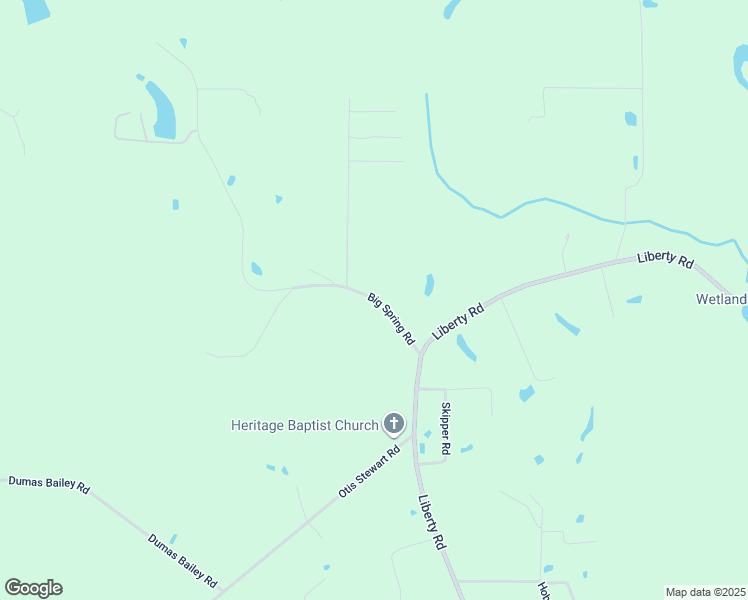 map of restaurants, bars, coffee shops, grocery stores, and more near 1-17 Big Spring Road in Picayune