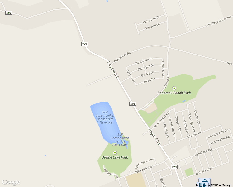 map of restaurants, bars, coffee shops, grocery stores, and more near 5500 County Road 279 in Leander