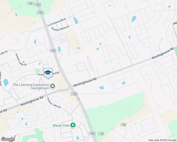 map of restaurants, bars, coffee shops, grocery stores, and more near 2401 Westinghouse Road in Georgetown