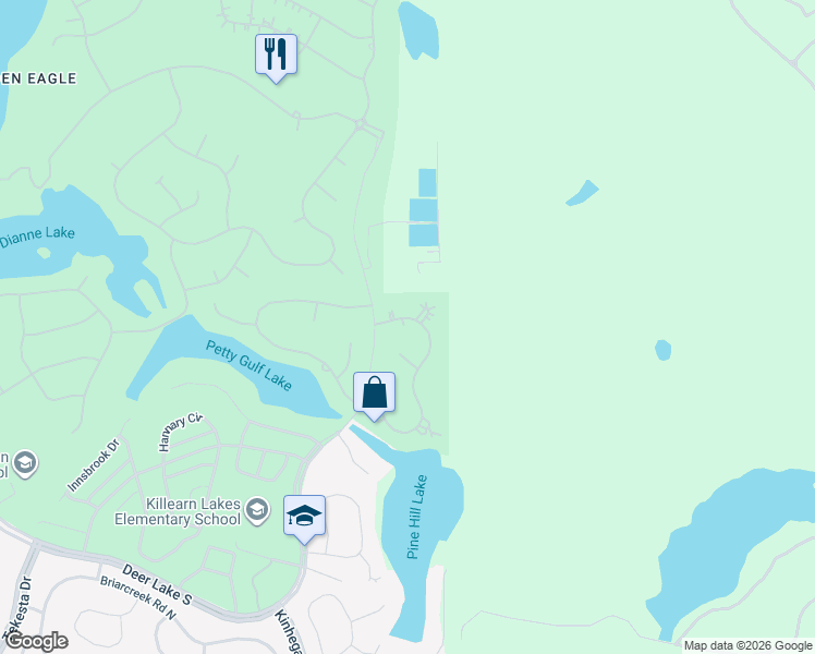 map of restaurants, bars, coffee shops, grocery stores, and more near 8172 Blue Quill Trail in Tallahassee