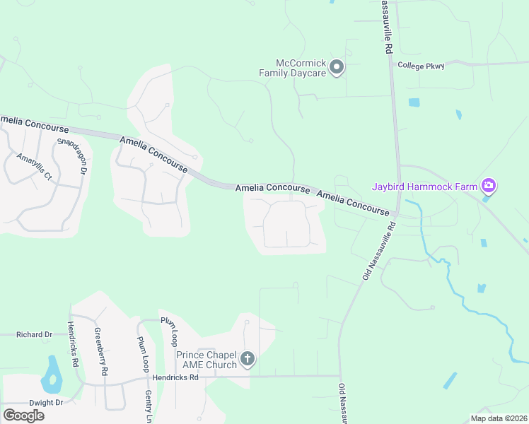 map of restaurants, bars, coffee shops, grocery stores, and more near 97031 Harbour Concourse Circle in Fernandina Beach