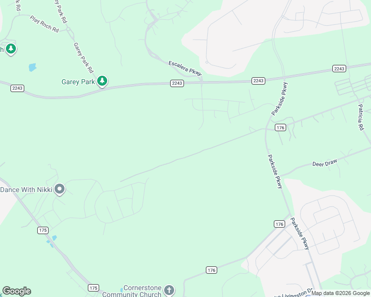 map of restaurants, bars, coffee shops, grocery stores, and more near 600 Whisper Lane in Georgetown