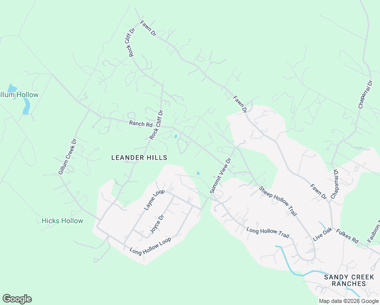 map of restaurants, bars, coffee shops, grocery stores, and more near 25009 Ranch Road in Leander