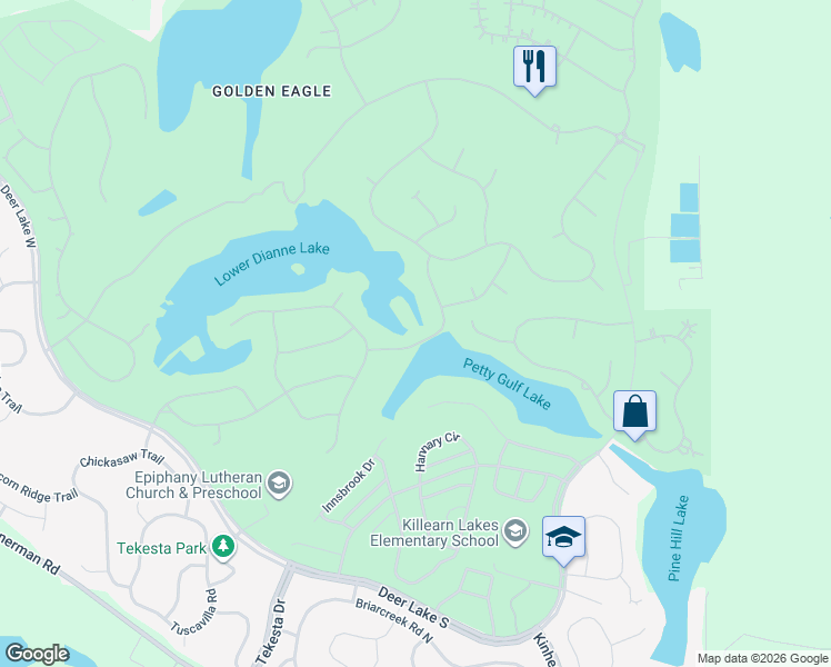 map of restaurants, bars, coffee shops, grocery stores, and more near 8857 Glen Abby Drive in Tallahassee