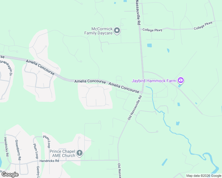 map of restaurants, bars, coffee shops, grocery stores, and more near 86817 Sloop Court in Fernandina Beach