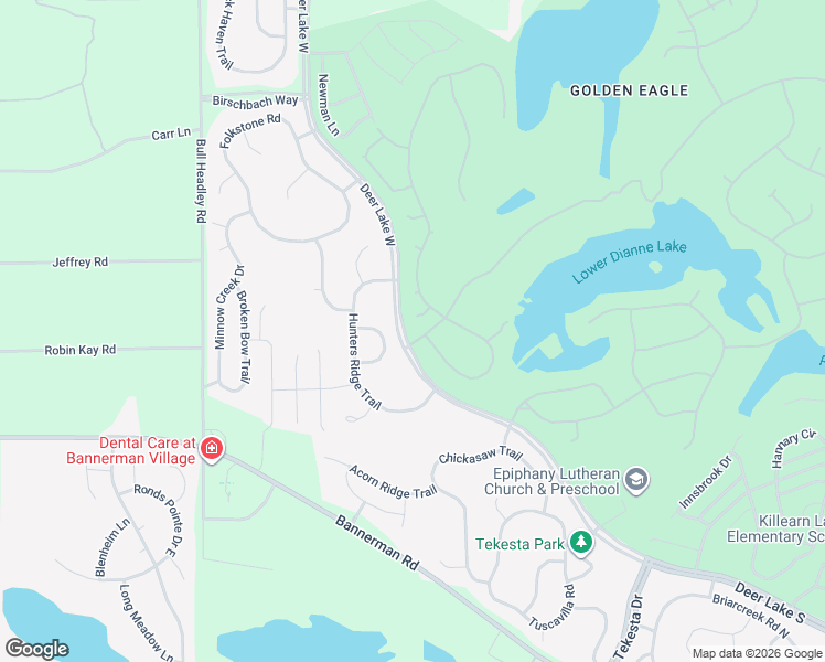 map of restaurants, bars, coffee shops, grocery stores, and more near 1653 Vintage Ridge Court in Tallahassee