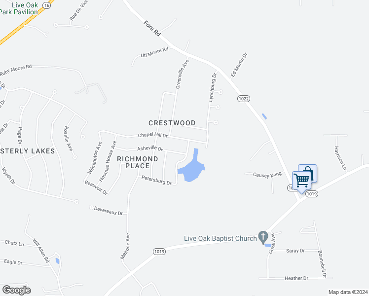 map of restaurants, bars, coffee shops, grocery stores, and more near 36063 Raleigh Drive in Denham Springs