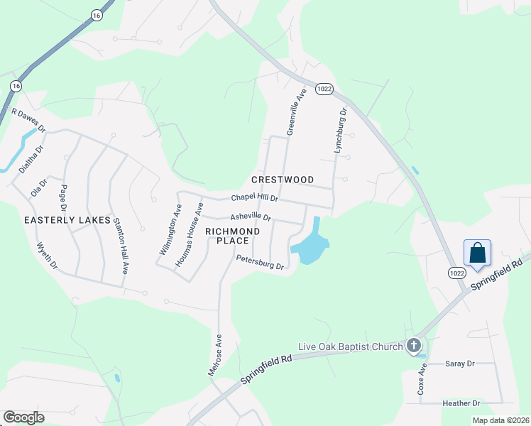 map of restaurants, bars, coffee shops, grocery stores, and more near 9963 Asheville Drive in Denham Springs
