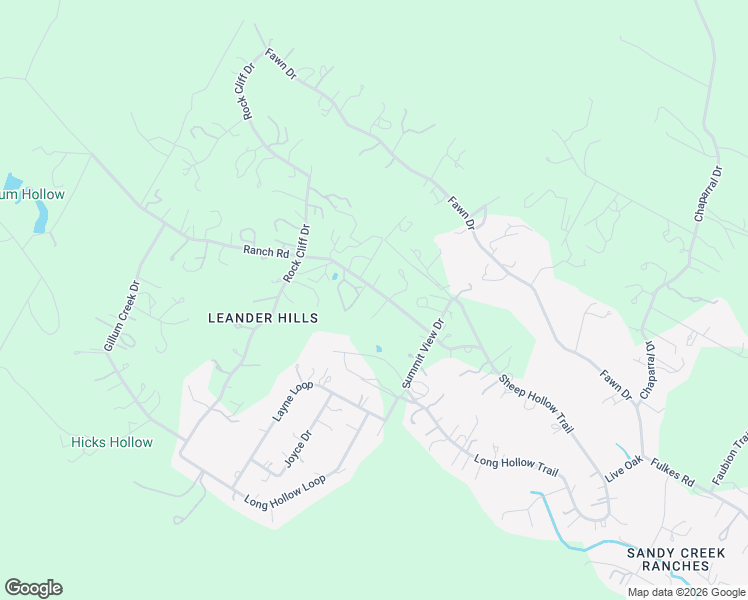 map of restaurants, bars, coffee shops, grocery stores, and more near 25009 Ranch Road in Leander