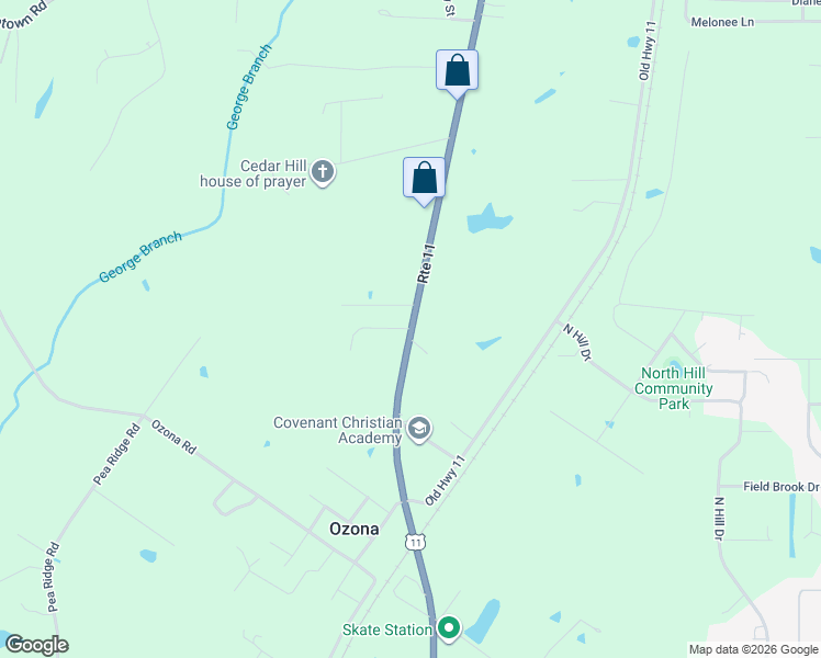 map of restaurants, bars, coffee shops, grocery stores, and more near 2 Escape Drive in Carriere