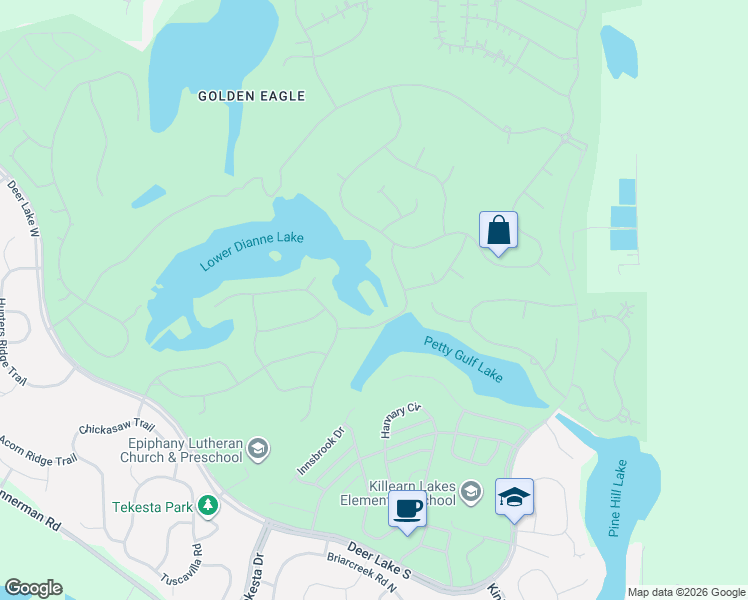 map of restaurants, bars, coffee shops, grocery stores, and more near 8857 Glen Abby Drive in Tallahassee