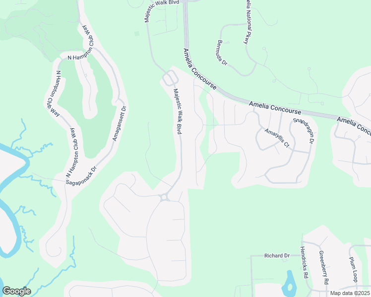 map of restaurants, bars, coffee shops, grocery stores, and more near 85160 Majestic Walk Boulevard in Fernandina Beach