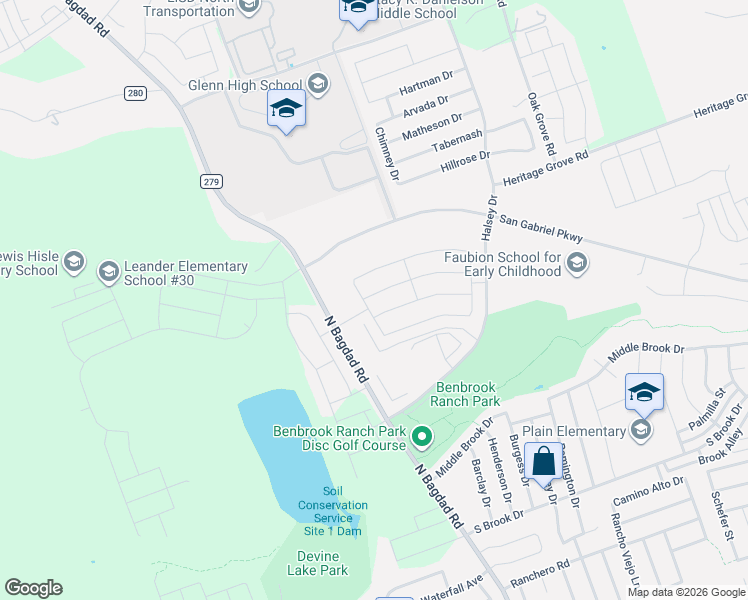 map of restaurants, bars, coffee shops, grocery stores, and more near 1016 Flanagan Drive in Leander