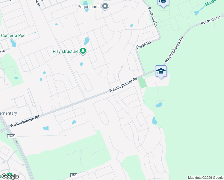 map of restaurants, bars, coffee shops, grocery stores, and more near 5410 Pietra Lane in Round Rock