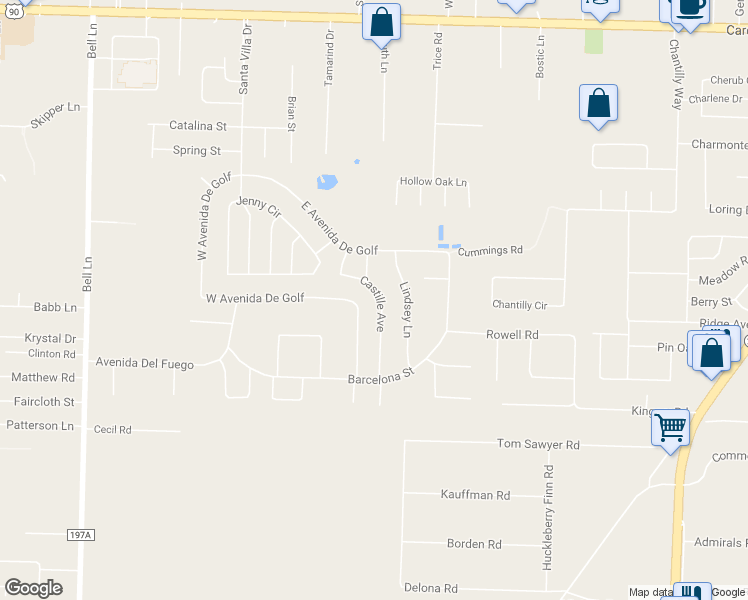 map of restaurants, bars, coffee shops, grocery stores, and more near 4249 Castille Avenue in Milton