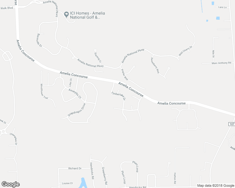 map of restaurants, bars, coffee shops, grocery stores, and more near 95072 Timberlake Drive in Fernandina Beach