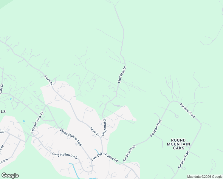 map of restaurants, bars, coffee shops, grocery stores, and more near 15100 Chaparral Drive in Leander