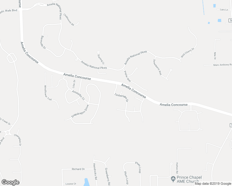 map of restaurants, bars, coffee shops, grocery stores, and more near 95043 Timberlake Drive in Fernandina Beach