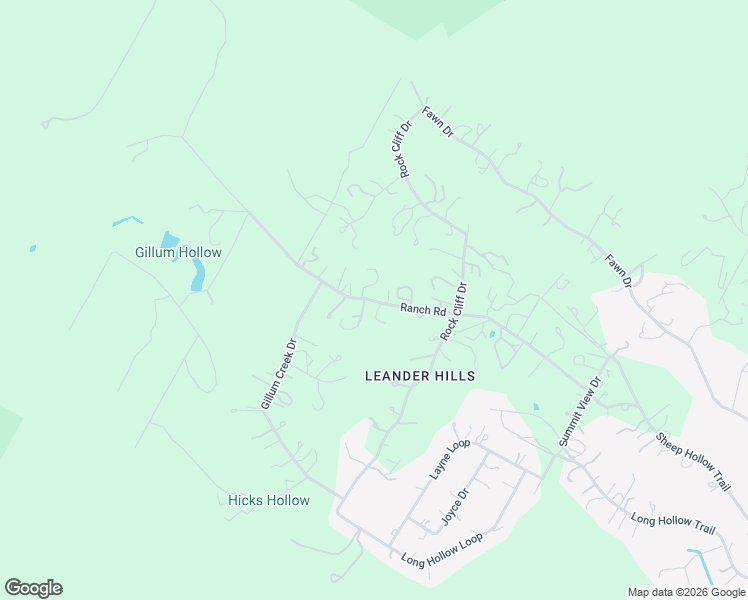 map of restaurants, bars, coffee shops, grocery stores, and more near Ranch Road in Travis County