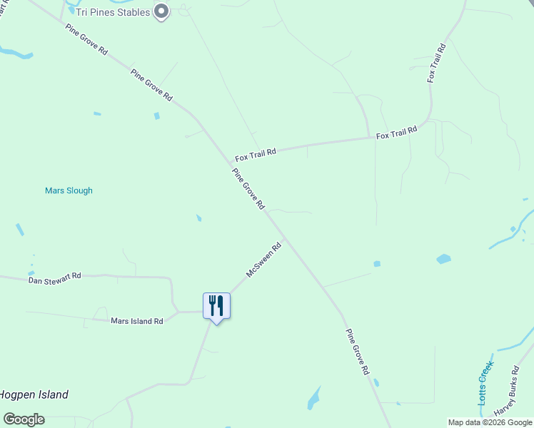 map of restaurants, bars, coffee shops, grocery stores, and more near 378 Pine Grove Road in Picayune