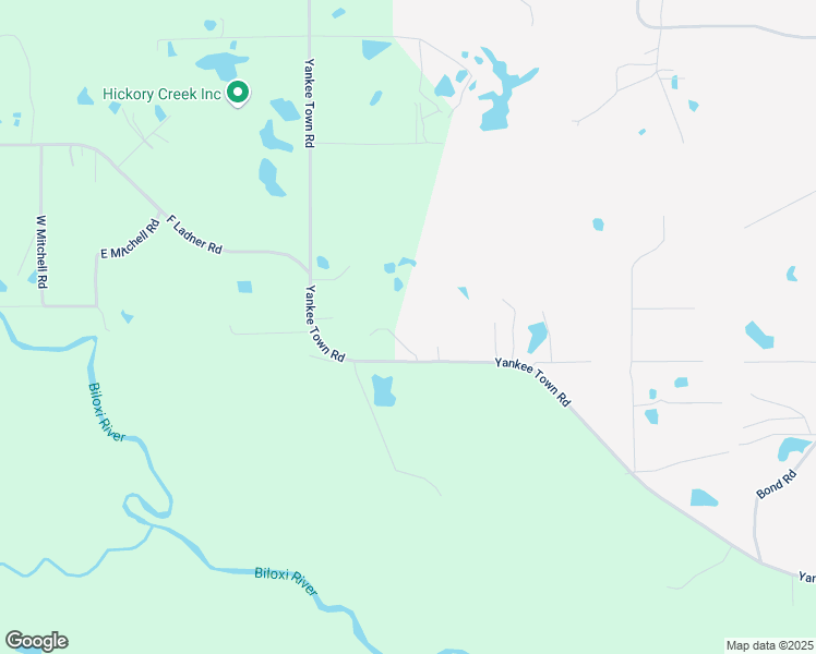 map of restaurants, bars, coffee shops, grocery stores, and more near 21318 Yankee Town Road in Saucier