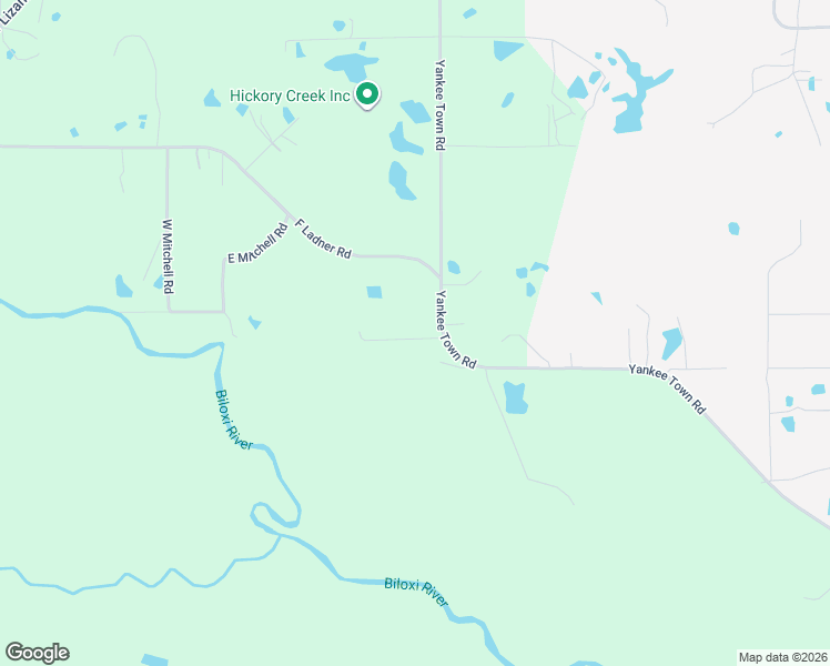 map of restaurants, bars, coffee shops, grocery stores, and more near 19192 Road 223 in Saucier