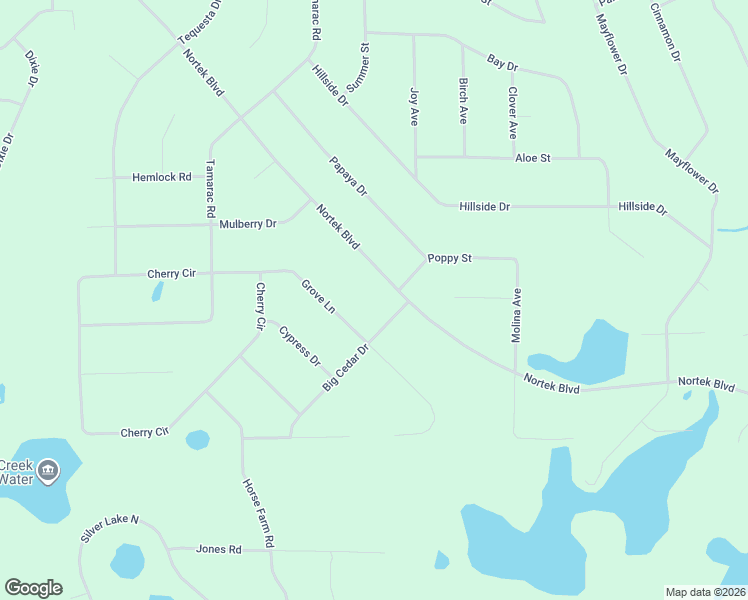 map of restaurants, bars, coffee shops, grocery stores, and more near 439 Big Cedar Drive in Marianna