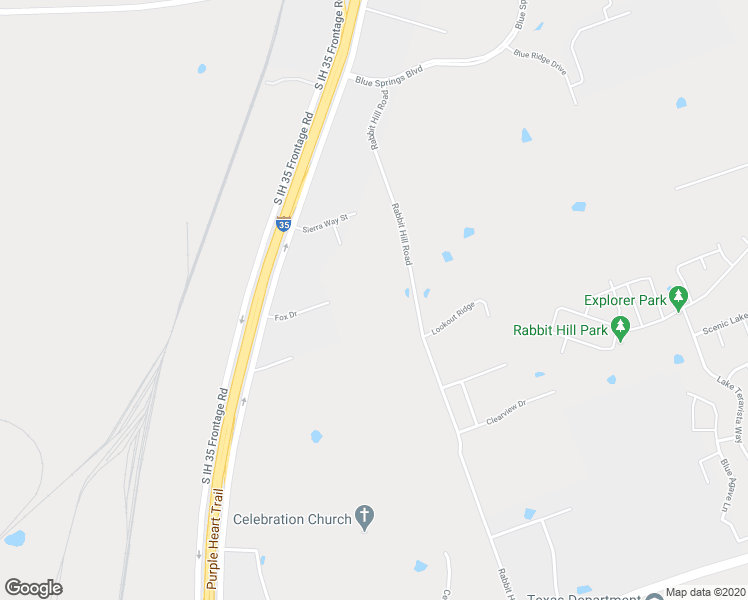 map of restaurants, bars, coffee shops, grocery stores, and more near 580 Rabbit Hill Road in Georgetown