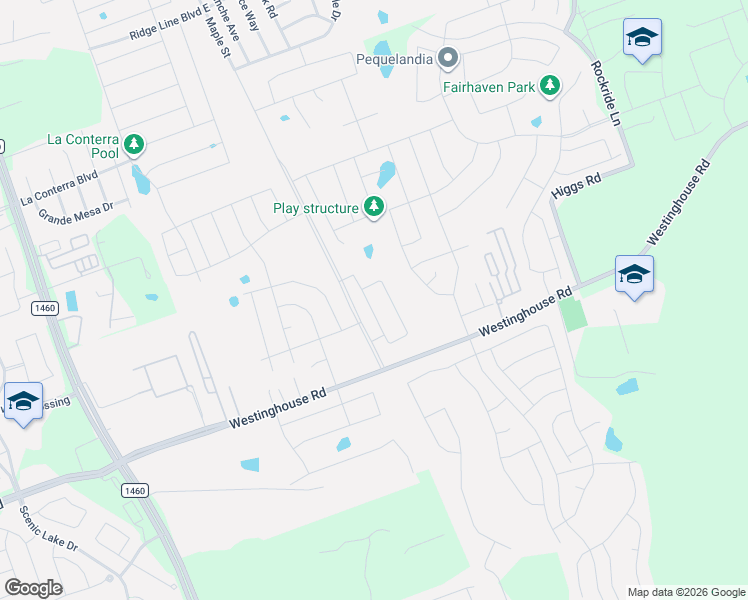 map of restaurants, bars, coffee shops, grocery stores, and more near 2911 Westinghouse Road in Georgetown