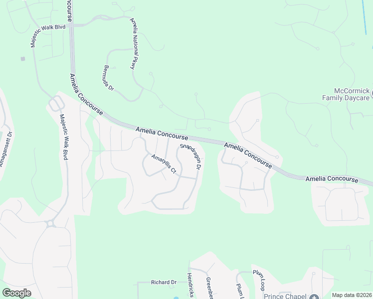 map of restaurants, bars, coffee shops, grocery stores, and more near 95194 Snapdragon Drive in Fernandina Beach