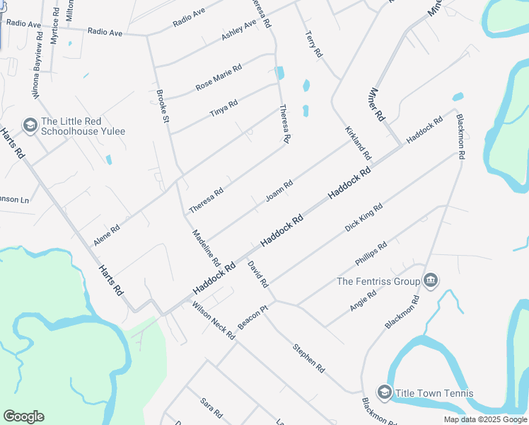 map of restaurants, bars, coffee shops, grocery stores, and more near 85252 Joann Road in Yulee