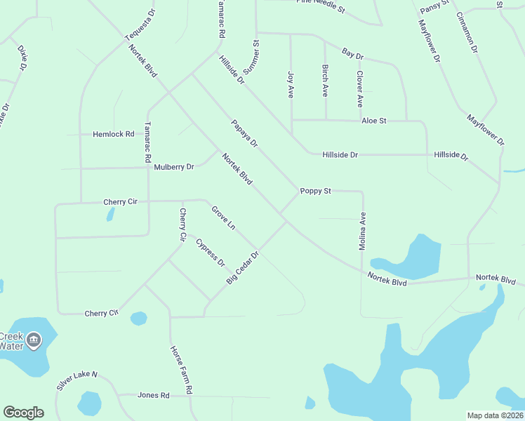 map of restaurants, bars, coffee shops, grocery stores, and more near 439 Big Cedar Drive in Marianna