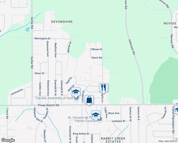 map of restaurants, bars, coffee shops, grocery stores, and more near 4515-4533 Schimpfs Lane West in Mobile