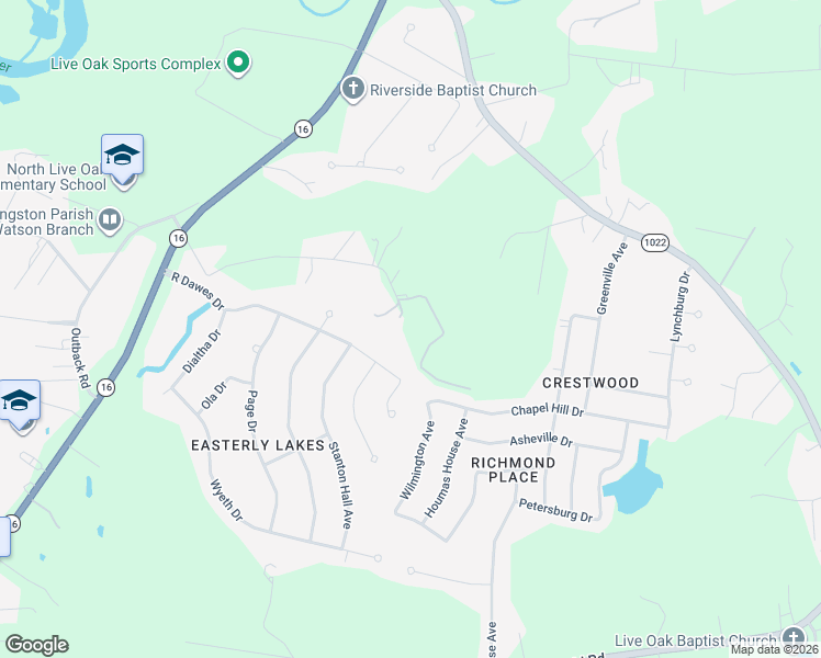 map of restaurants, bars, coffee shops, grocery stores, and more near 8747 R Dawes Drive in Denham Springs