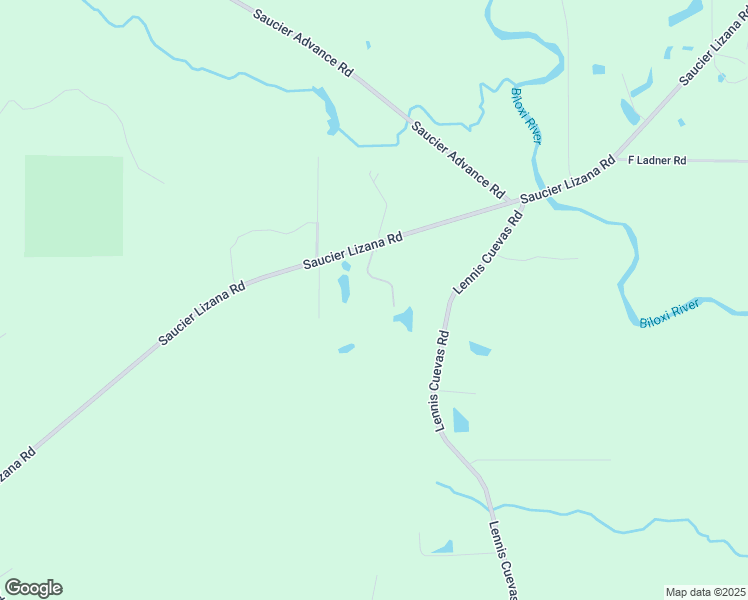 map of restaurants, bars, coffee shops, grocery stores, and more near 21198 Road 212 in Saucier