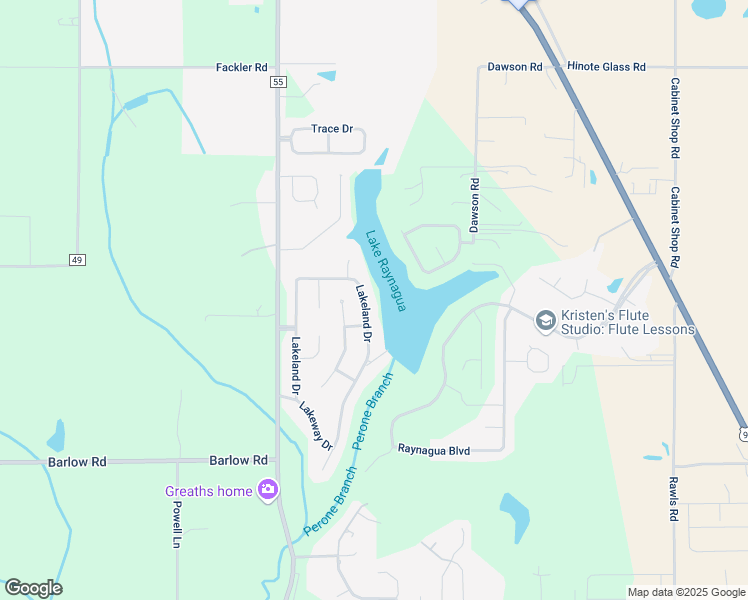 map of restaurants, bars, coffee shops, grocery stores, and more near 25631 Lakeland Dr in Loxley