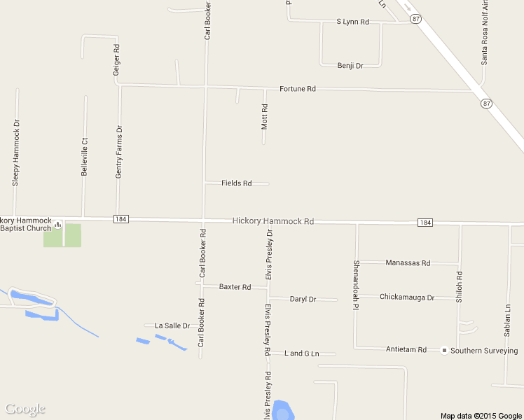 map of restaurants, bars, coffee shops, grocery stores, and more near 8674 Hickory Hammock Road in Milton