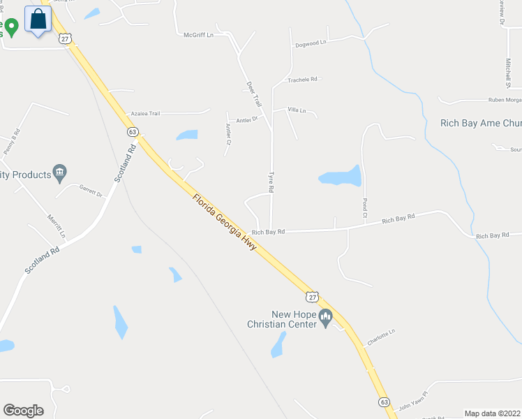 map of restaurants, bars, coffee shops, grocery stores, and more near 64 Buck Way in Havana