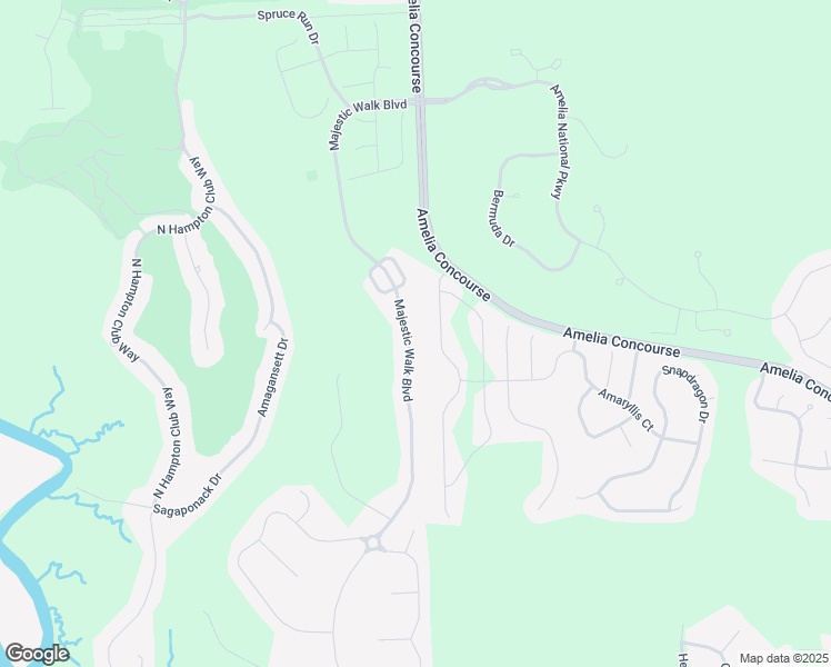 map of restaurants, bars, coffee shops, grocery stores, and more near 85208 Majestic Walk Boulevard in Fernandina Beach