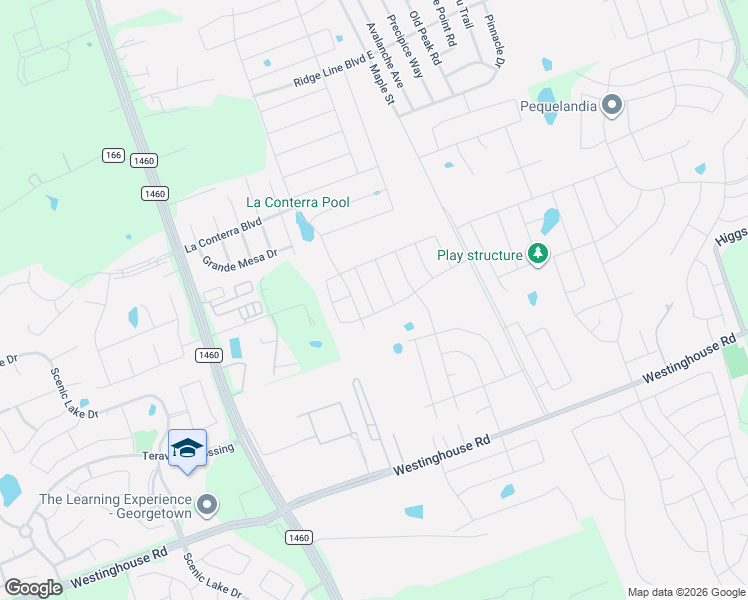 map of restaurants, bars, coffee shops, grocery stores, and more near 6402 Kildare Drive in Georgetown