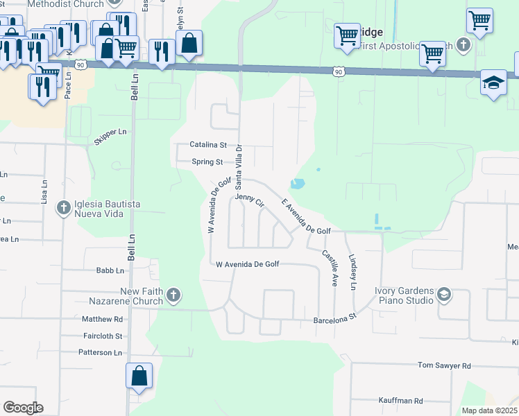 map of restaurants, bars, coffee shops, grocery stores, and more near 4337 Rhonda Road in Milton