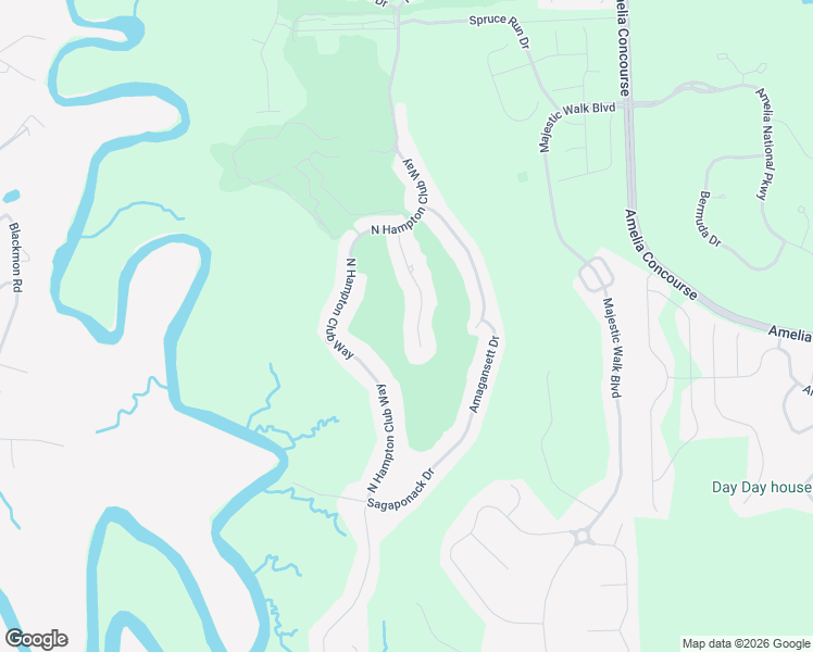 map of restaurants, bars, coffee shops, grocery stores, and more near 85243 Napeague Drive in Fernandina Beach