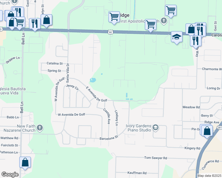 map of restaurants, bars, coffee shops, grocery stores, and more near 5406 Hollow Oak Lane in Milton