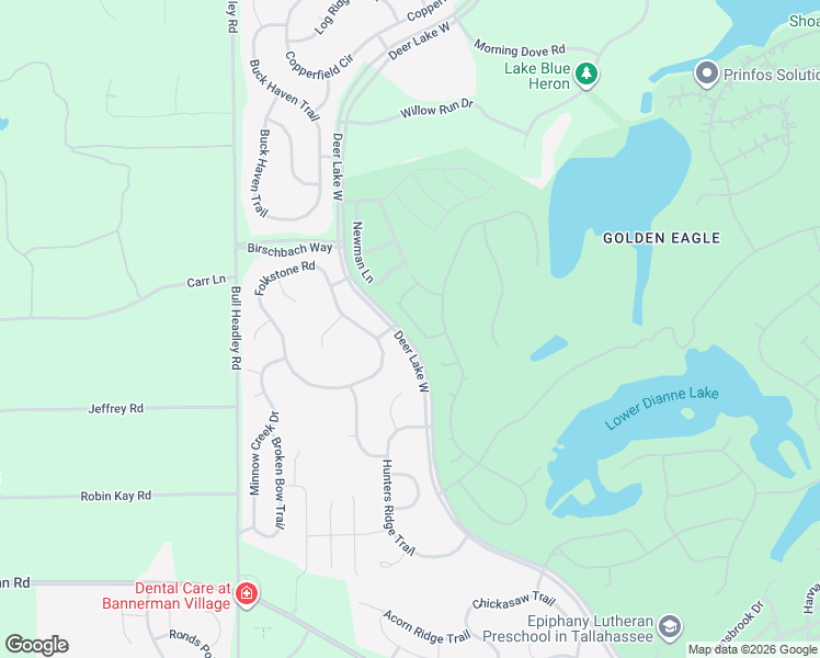 map of restaurants, bars, coffee shops, grocery stores, and more near 1891 Folkstone Road in Tallahassee