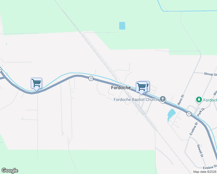 map of restaurants, bars, coffee shops, grocery stores, and more near 4421 Bonnett Street in Fordoche