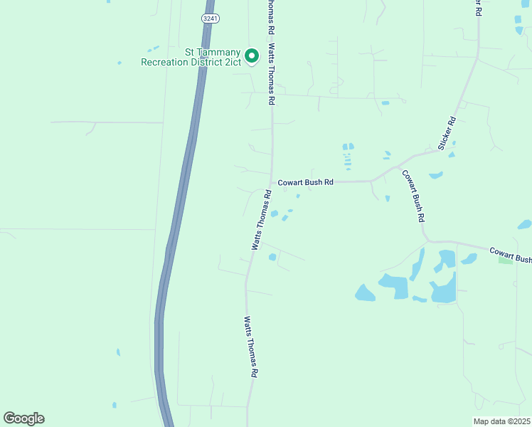 map of restaurants, bars, coffee shops, grocery stores, and more near 80178 Watt Thomas Road in Bush